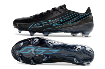 Adidas F50 Hyperfast 2026 World Cup FG Firm Ground Soccer Cleats - Black/Electric Blue/Shadow Blue