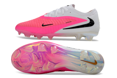 Nike Phantom 6 Elite Low FG Firm Ground Soccer Cleats - Pink/Electric Pink/White