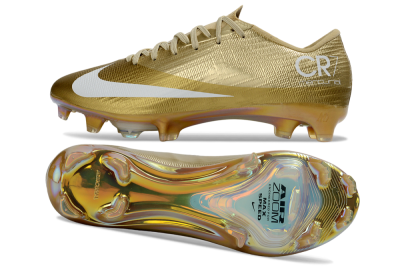 Nike Air Zoom Mercurial Superfly 11 Elite FG Firm Ground Soccer Cleats - Gold/Metallic Gold/White