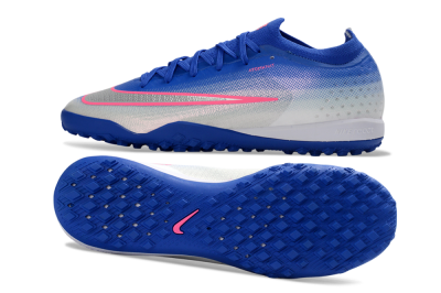 Nike Air Zoom Mercurial Vapor 17 Elite TF Artificial Turf Soccer Shoes - Blue/Electric Blue/Frosted Silver