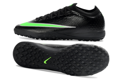 Nike Air Zoom Mercurial Vapor 17 Elite TF Artificial Turf Soccer Shoes - Black/Neon Green/Grey