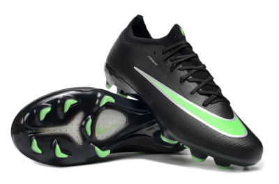Nike Air Zoom Mercurial Vapor 17 Elite FG Firm Ground Soccer Cleats - Black/Electric Green/Metallic Silver