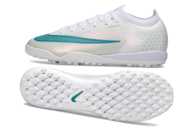 Nike Air Zoom Mercurial Vapor 17 Elite TF Artificial Turf Soccer Shoes - White/Teal Burst/Frost White