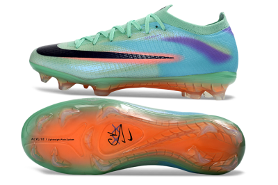 Nike Air Zoom Mercurial Vapor 17 Elite FG Firm Ground Soccer Cleats - Green/Mint Green/Coral Orange