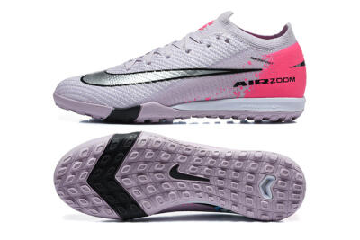 Nike Air Zoom Mercurial Vapor 17 Elite TF Artificial Turf Soccer Shoes - Lavender/Electric Pink/Sleek Silver