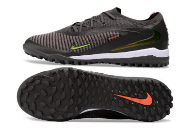 Nike Phantom 6 Elite Low TF Artificial Turf Soccer Shoes - Black/Electric Green/Orange Blaze