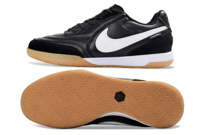 Nike Tiempo Streetgato Prm IC Indoor & Futsal Soccer Shoes - Black/White/Gum
