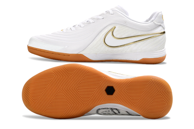 Nike Tiempo Legend 11 Pro IC Indoor & Futsal Soccer Shoes - White/Gold/Orange