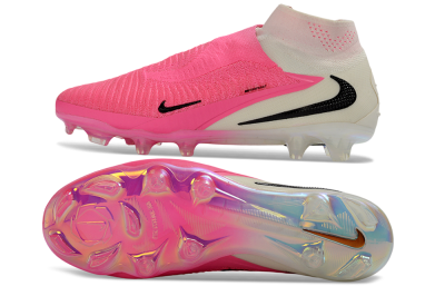 Nike Phantom 6 Elite High FG Firm Ground Soccer Cleats - Pink/Neon Pink/White