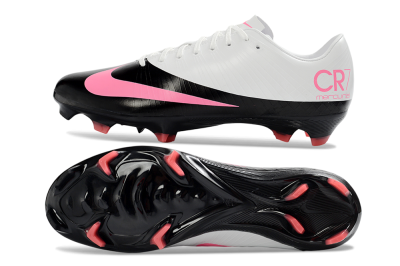 Nike CR7 Mercurial Superfly RGN FG Firm Ground Soccer Cleats - Black/Electric Pink/White