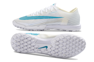 Nike Air Zoom Mercurial Superfly 11 Elite TF Artificial Turf Soccer Shoes - White/Aqua Breeze/Icy Blue