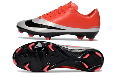 Nike Air Zoom Mercurial Vapor 16 Elite FG Firm Ground Soccer Cleats - Red/Vibrant Red/Steel Gray