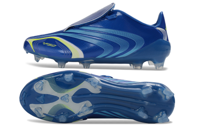 Messi x Adidas F50 Elite Tunit FG Firm Ground Soccer Cleats - Blue/Lucid Blue/Solar Yellow