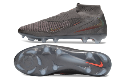 Nike Phantom 6 Elite High FG Firm Ground Soccer Cleats - Grey/Iron Grey/Metallic Copper