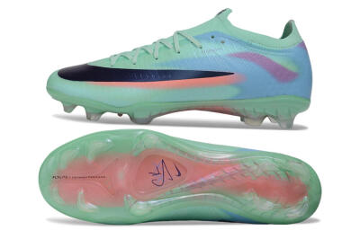 Nike Air Zoom Mercurial Vapor 17 Elite FG Firm Ground Soccer Cleats - Green/Mint Foam/Sunset Glow