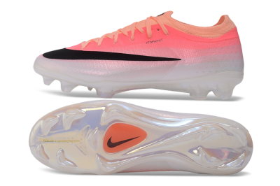 Nike Air Zoom Mercurial Vapor 17 Elite FG Firm Ground Soccer Cleats - Pink/Sunset Glow/Pearl White