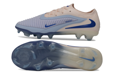 Nike Phantom 6 Elite Low FG Firm Ground Soccer Cleats - Blue/Barely Grape/Barely Peach