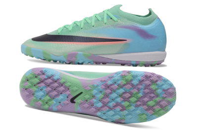 Nike Air Zoom Mercurial Vapor 17 Elite TF Artificial Turf Soccer Shoes - Green/Mint Foam/Baltic Blue