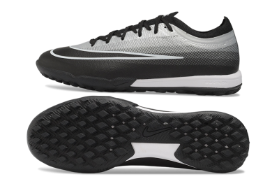 Nike Air Zoom Mercurial Vapor 17 Elite TF Artificial Turf Soccer Shoes - Black/Metallic Silver/Black