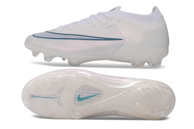 Nike Air Zoom Mercurial Vapor 17 Elite FG Firm Ground Soccer Cleats - White/White/Teal