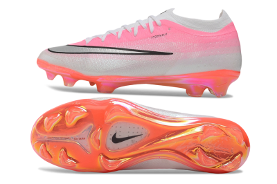 Nike Air Zoom Mercurial Vapor 17 Elite FG Firm Ground Soccer Cleats - Pink/Sunset Pink/Metallic Platinum
