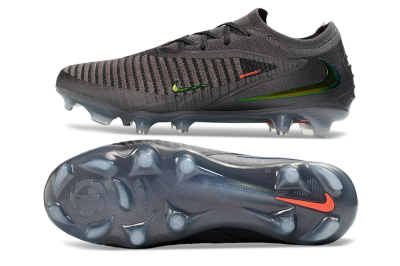 Nike Phantom 6 Elite Low FG Firm Ground Soccer Cleats - Black/Anthracite/Iridescent