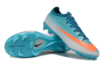 Nike Air Zoom Mercurial Vapor 17 Elite FG Firm Ground Soccer Cleats - Blue/Turquoise Blue/Bright Orange