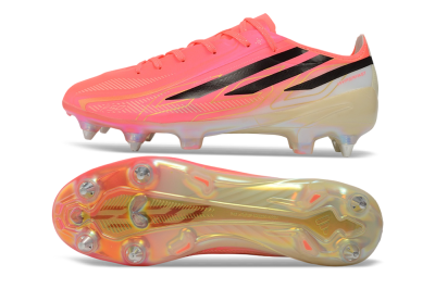 Adidas F50 Hyperfast Elite SG Soft Ground Soccer Cleats - Pink/Solar Pink/Off White