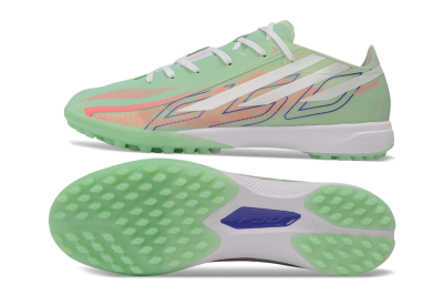 Adidas F50 Hyperfast Elite TF Artificial Turf Soccer Shoes - Green/Mint/Coral