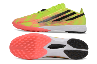 Adidas F50 Hyperfast Pro TF Artificial Turf Soccer Shoes - Yellow/Solar Yellow/Lucid Pink