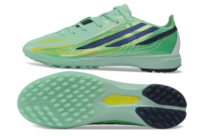 Adidas F50 Hyperfast Pro TF Artificial Turf Soccer Shoes - Green/Mint Rush/Dark Navy