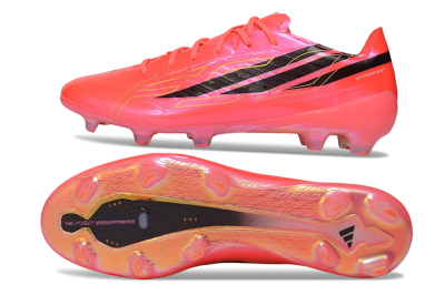 Adidas F50 Hyperfast Evo FG Firm Ground Soccer Cleats - Pink/Solar Pink/Core Black