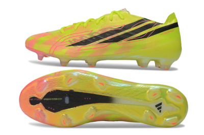 Adidas F50 Hyperfast Evo FG Firm Ground Soccer Cleats - Yellow/Solar Yellow/Lucid Pink
