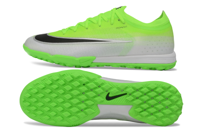 Nike Air Zoom Mercurial Vapor 17 Elite TF Artificial Turf Soccer Shoes - Green/Volt/Metallic Silver