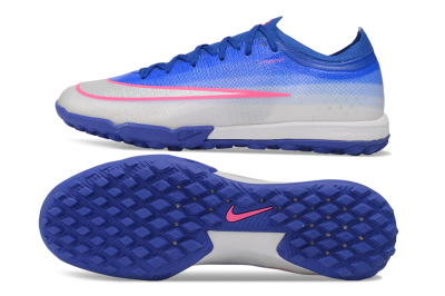 Nike Air Zoom Mercurial Vapor 17 Elite TF Artificial Turf Soccer Shoes - Blue/Royal Blue/Metallic Silver