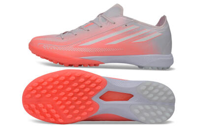 Adidas F50 Hyperfast Pro TF Artificial Turf Soccer Shoes - Pink/Solar Pink/Grey White