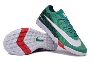 Nike Air Zoom Mercurial Vapor 16 Elite TF Artificial Turf Soccer Shoes - Green/Emerald Green/Sport Red