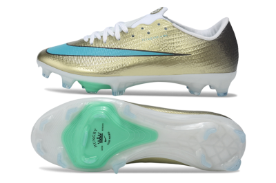 Nike Air Zoom Mercurial Superfly 11 Elite FG Firm Ground Soccer Cleats - Gold/Metallic Gold/Turquoise