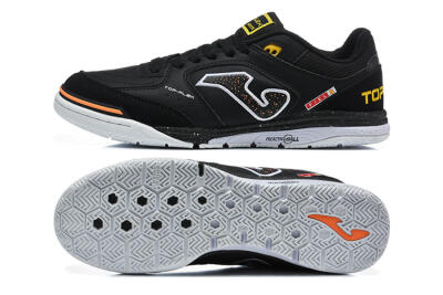 Joma Top Flex IC Indoor & Futsal Soccer Shoes - Black/Core Black/Bright Orange