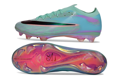 Nike Air Zoom Mercurial Vapor 17 Elite FG Firm Ground Soccer Cleats - Green/Mint Foam/Iridescent Pink