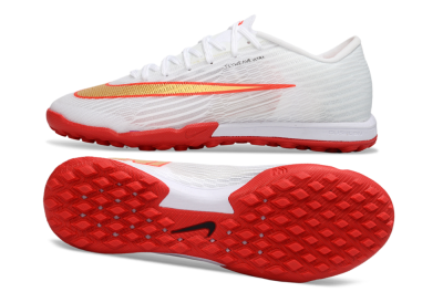Nike Air Zoom Mercurial Superfly 11 Elite TF Artificial Turf Soccer Shoes - White/Metallic Gold/Bright Crimson