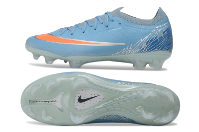 Nike Air Zoom Mercurial Vapor 17 Elite FG Firm Ground Soccer Cleats - Blue/Baltic Blue/Total Orange