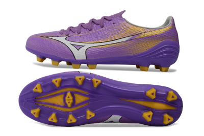 Mizuno Alpha 3 FG Firm Ground Soccer Cleats - Purple/Golden Lavender/Yellow Blaze