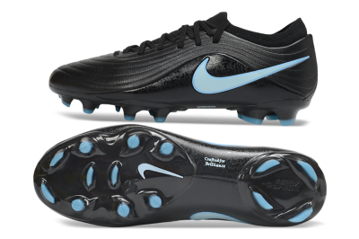 Nike Tiempo Legend 11 Elite FG Firm Ground Soccer Cleats - Black/Sky Blue/Graphite