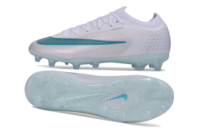 Nike Air Zoom Mercurial Vapor 17 Elite AG Artificial Grass Soccer Cleats - White/White/Teal