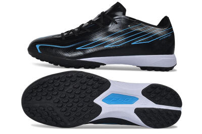Adidas F50 Hyperfast Elite TF Artificial Turf Soccer Shoes - Black/Core Black/Lucid Blue