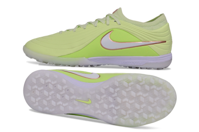Nike Tiempo Legend 11 Elite TF Artificial Turf Soccer Shoes - Green/Barely Volt/Metallic Copper