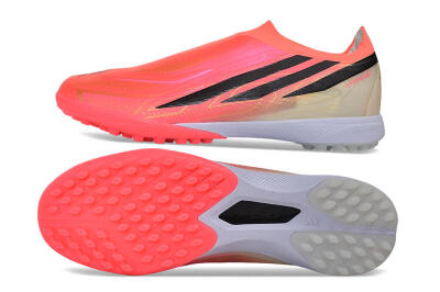 Adidas F50 Hyperfast Elite Laceless TF Artificial Turf Soccer Shoes - Pink/Electric Pink/Classic Black