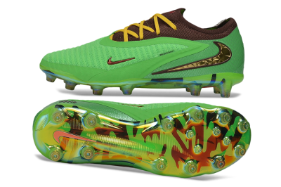Nike Phantom 6 Elite Low AG Artificial Grass Soccer Cleats - Green/Electric Green/Bronzine