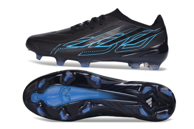 Adidas F50 Hyperfast Elite FG Firm Ground Soccer Cleats - Black/Core Black/Lucid Cyan